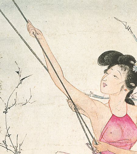 龙岗-胡也佛的仕女画和最知名的金瓶梅秘戏图